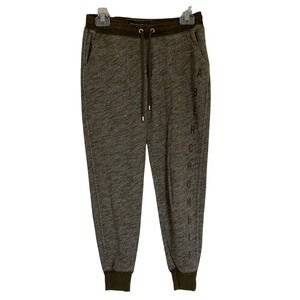 Abercrombie & Fitch Womens‎ Heathered Olive Jogger Pant Size Small Spell Out